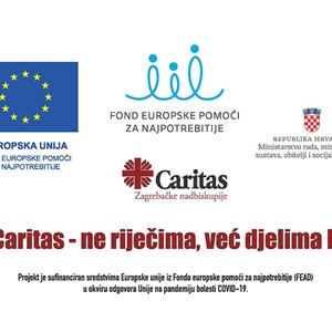 Druga podjela hrane iz projekta "Caritas - ne riječima, već djelima II"